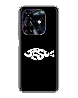 Чохол для TECNO Spark Go 2024 (BG6) з картинкою «Риба Jesus» Чохол для TECNO Spark Go 2024 (BG6) з картинкою «Риба Jesus»