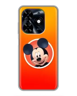 Чехол для TECNO Spark Go 2024 (BG6) с картинкой «Mickey в круге»