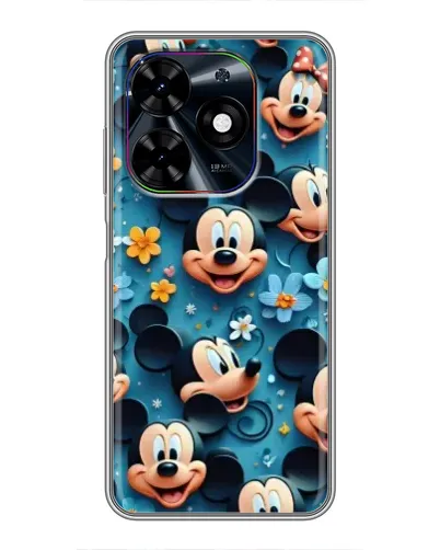Чехол для TECNO Spark Go 2024 (BG6) с картинкой «Паттерн Микки и Минни»