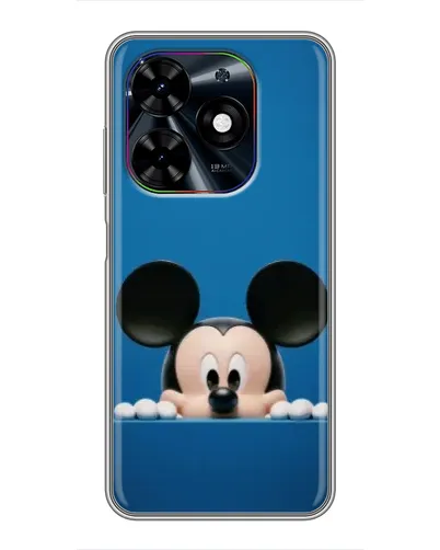 Чехол для TECNO Spark Go 2024 (BG6) с картинкой «Микки выглядывает»