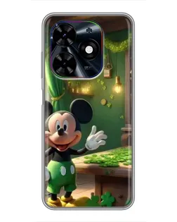 Чехол для TECNO Spark Go 2024 (BG6) с картинкой «Микки в мастерской»