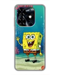 Чехол для TECNO Spark Go 2024 (BG6) с картинкой «Подводный привет»