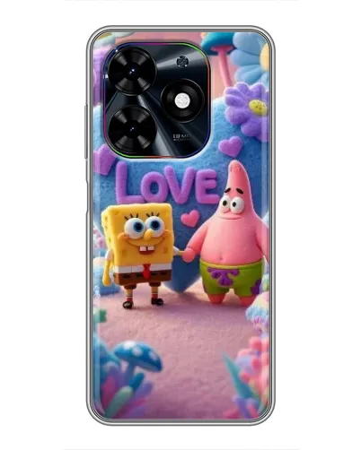 Чехол для TECNO Spark Go 2024 (BG6) с картинкой «Губка Боб Патрик»