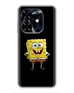 Чехол для TECNO Spark Go 2024 (BG6) с картинкой «Классический Губка Боб»