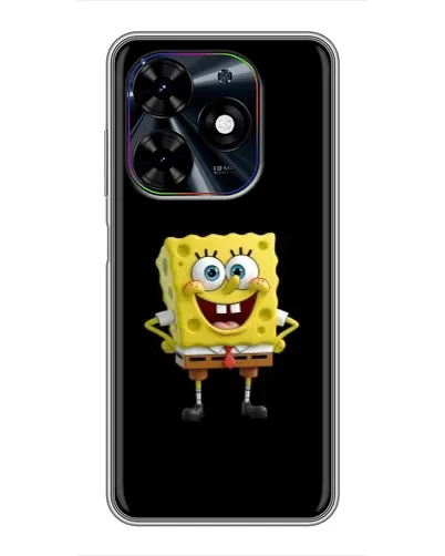 Чехол для TECNO Spark Go 2024 (BG6) с картинкой «Классический Губка Боб»
