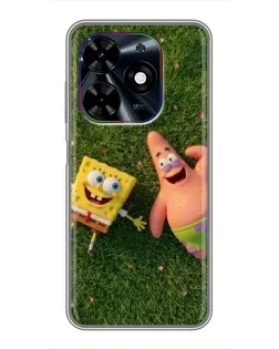 Чехол для TECNO Spark Go 2024 (BG6) с картинкой «Друзья на лужайке»
