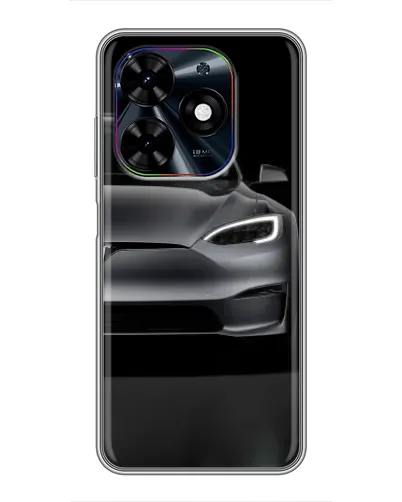 Чехол для TECNO Spark Go 2024 (BG6) с картинкой «Tesla Model S Look»