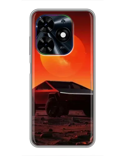 Чехол для TECNO Spark Go 2024 (BG6) с картинкой «Cybertruck на Марсе»