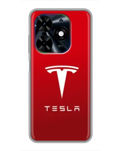 Чехол для TECNO Spark Go 2024 (BG6) с картинкой «Tesla Red Classic»