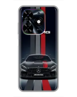 Чохол для TECNO Spark Go 2024 (BG6) з картинкою «Mercedes — білий карбон» Чохол для TECNO Spark Go 2024 (BG6) з картинкою «Mercedes — білий карбон»