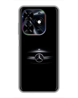 Чехол для TECNO Spark Go 2024 (BG6) с картинкой «Mercedes — абстрактные линии»