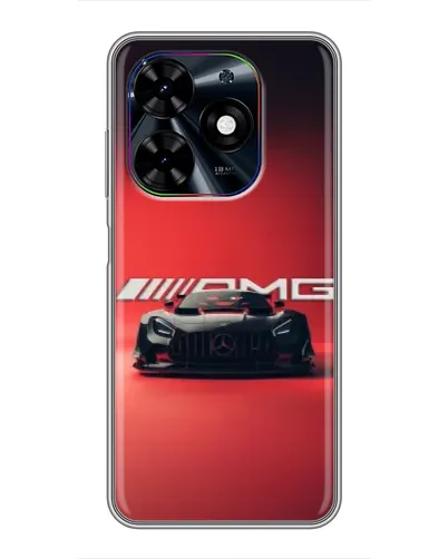 Чехол для TECNO Spark Go 2024 (BG6) с картинкой «Mercedes AMG — красная линия»