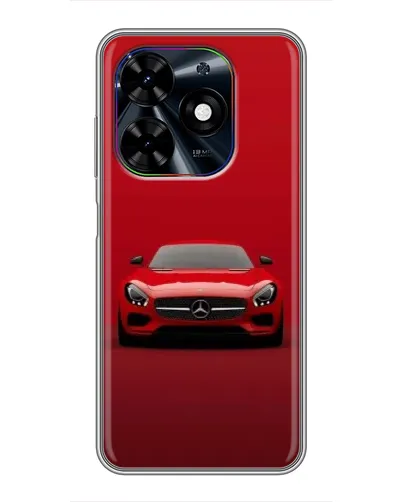 Чехол для TECNO Spark Go 2024 (BG6) с картинкой «Красный Mercedes AMG»