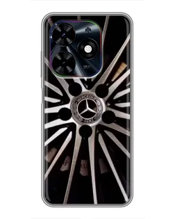 Чехол для TECNO Spark Go 2024 (BG6) с картинкой «Диск Mercedes»