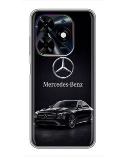 Чехол для TECNO Spark Go 2024 (BG6) с картинкой «Mercedes — решетка радиатора»