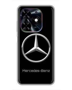 Чехол для TECNO Spark Go 2024 (BG6) с картинкой «Mercedes Silver Logo»