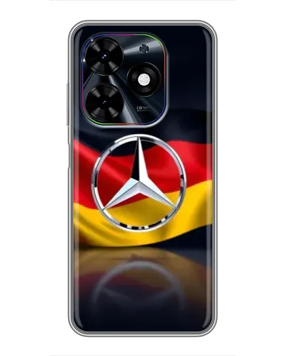 Чехол для TECNO Spark Go 2024 (BG6) с картинкой «Mercedes — флаг Германии»