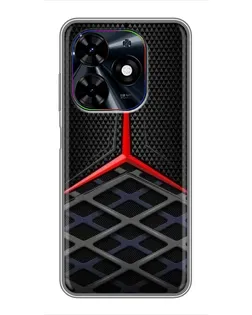Чехол для TECNO Spark Go 2024 (BG6) с картинкой «Mercedes Carbon Grid»