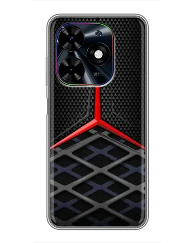 Чехол для TECNO Spark Go 2024 (BG6) с картинкой «Mercedes Carbon Grid»