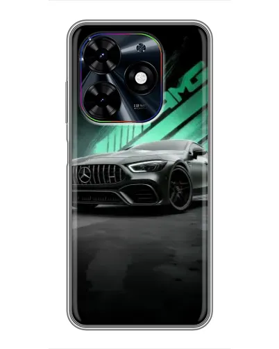 Чехол для TECNO Spark Go 2024 (BG6) с картинкой «Темный Mercedes AMG»