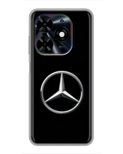 Чехол для TECNO Spark Go 2024 (BG6) с картинкой «Mercedes классический лого»