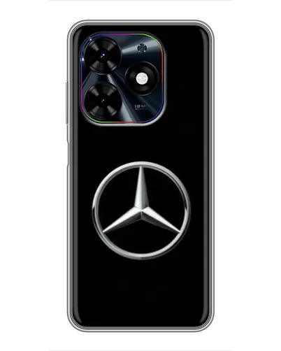 Чехол для TECNO Spark Go 2024 (BG6) с картинкой «Mercedes классический лого»