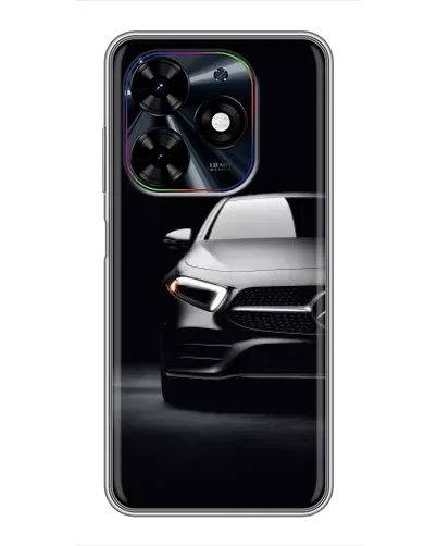 Чехол для TECNO Spark Go 2024 (BG6) с картинкой «Свет фар Mercedes»