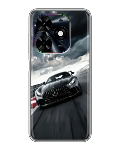 Чехол для TECNO Spark Go 2024 (BG6) с картинкой «Гоночный Mercedes AMG»