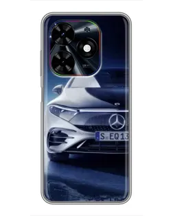 Чехол для TECNO Spark Go 2024 (BG6) с картинкой «Mercedes EQ — будущее»