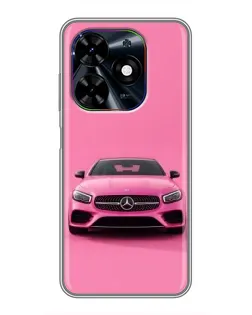 Чохол для TECNO Spark Go 2024 (BG6) з картинкою «Рожевий Mercedes AMG»
