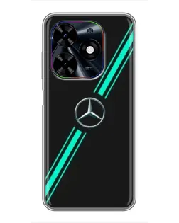 Чохол для TECNO Spark Go 2024 (BG6) з картинкою «Спортивні лінії Mercedes»
