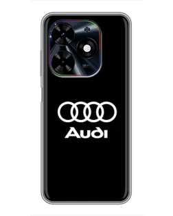 Чехол для TECNO Spark Go 2024 (BG6) с картинкой «Классическое лого Audi»