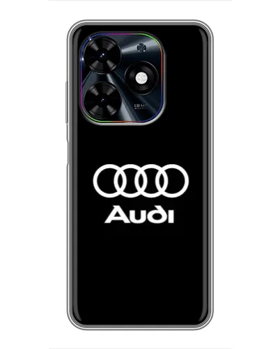 Чехол для TECNO Spark Go 2024 (BG6) с картинкой «Классическое лого Audi»