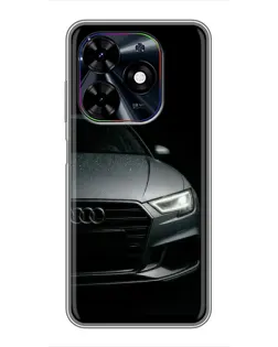 Чехол для TECNO Spark Go 2024 (BG6) с картинкой «Audi — детализация кузова»
