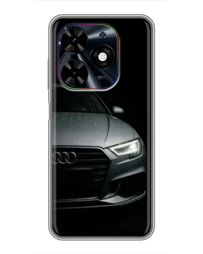 Чехол для TECNO Spark Go 2024 (BG6) с картинкой «Audi — детализация кузова»