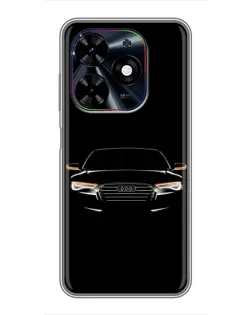 Чехол для TECNO Spark Go 2024 (BG6) с картинкой «Audi — ночной контур»