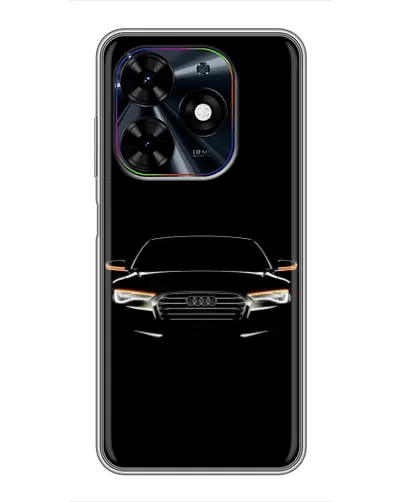 Чехол для TECNO Spark Go 2024 (BG6) с картинкой «Audi — ночной контур»