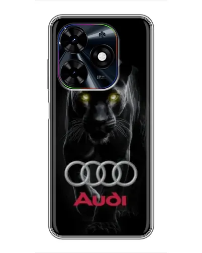 Чехол для TECNO Spark Go 2024 (BG6) с картинкой «Пантера и Audi»