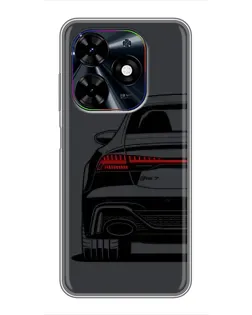 Чехол для TECNO Spark Go 2024 (BG6) с картинкой «Задняя часть Audi — арт»