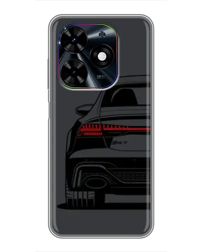 Чехол для TECNO Spark Go 2024 (BG6) с картинкой «Задняя часть Audi — арт»