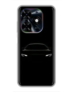 Чехол для TECNO Spark Go 2024 (BG6) с картинкой «Взгляд Audi в темноте»