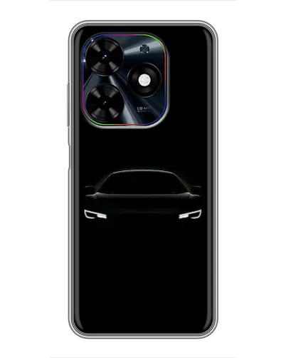 Чехол для TECNO Spark Go 2024 (BG6) с картинкой «Взгляд Audi в темноте»