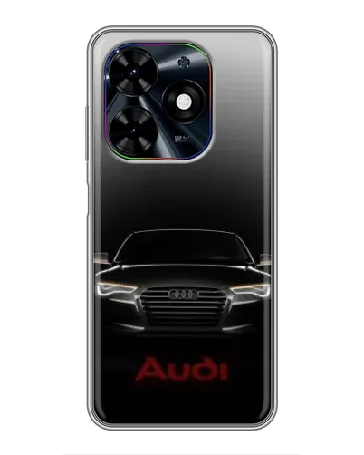 Чехол для TECNO Spark Go 2024 (BG6) с картинкой «Audi — градиентный контур»