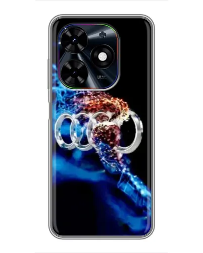 Чехол для TECNO Spark Go 2024 (BG6) с картинкой «Энергия лого Audi»
