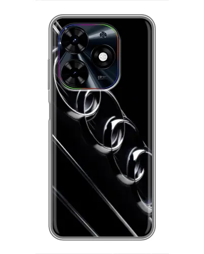 Чехол для TECNO Spark Go 2024 (BG6) с картинкой «Audi — абстрактные кольца»