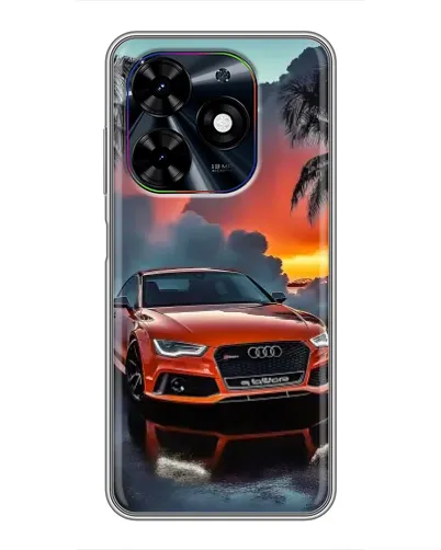 Чехол для TECNO Spark Go 2024 (BG6) с картинкой «Audi — закат»
