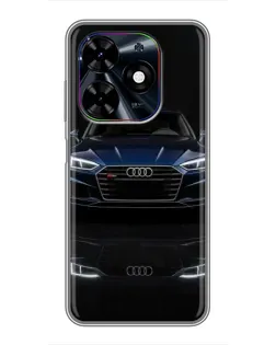 Чехол для TECNO Spark Go 2024 (BG6) с картинкой «Audi — ночное отражение»