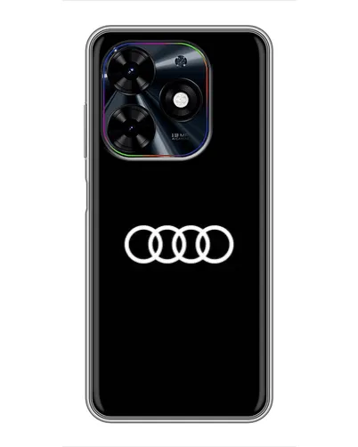Чехол для TECNO Spark Go 2024 (BG6) с картинкой «Audi White Logo»