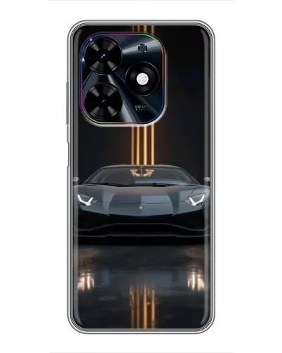 Чохол для TECNO Spark Go 2024 (BG6) з картинкою «Lamborghini золоті лінії»