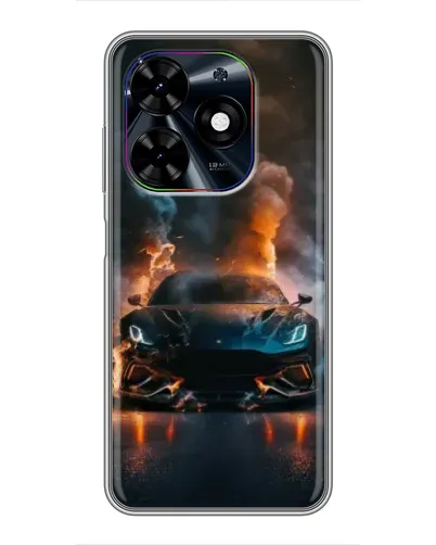 Чохол для TECNO Spark Go 2024 (BG6) з картинкою «Lamborghini димна естетика»